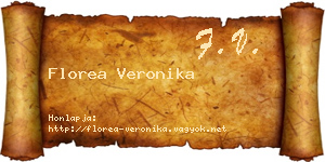 Florea Veronika névjegykártya
